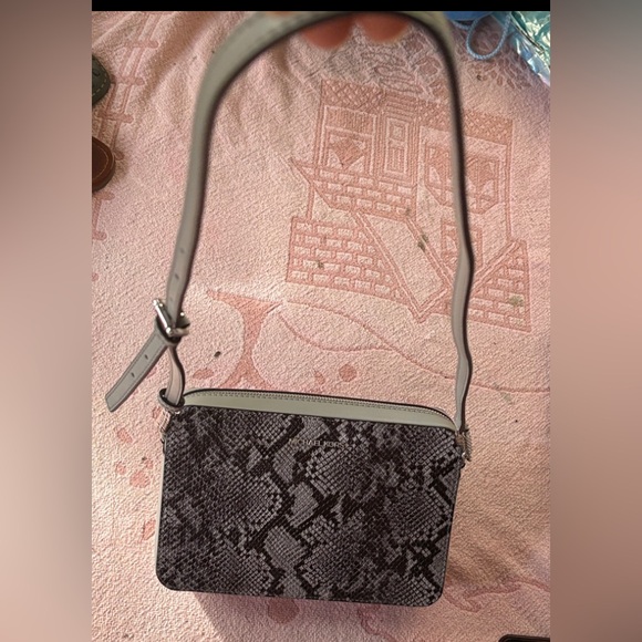 Michael Kors Black and Gray Snake Print Crossbody Bag - Picture 8 of 8